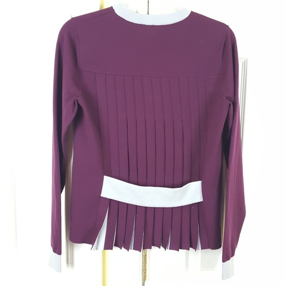 Orley Ikram Italy Merino Pleats Career Top Medium - Picture 7 of 8